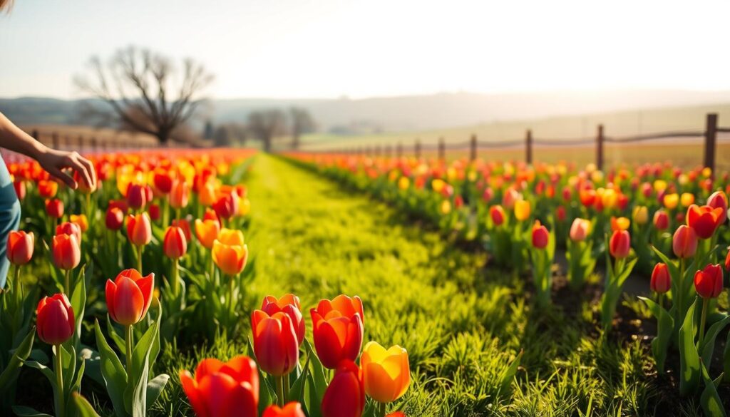 Merawat Tulip di Kebun