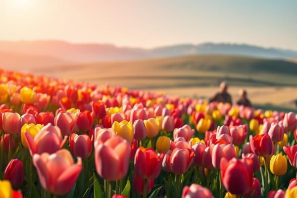 Pesona Sejuta Tulip Bermekaran di Inggris
