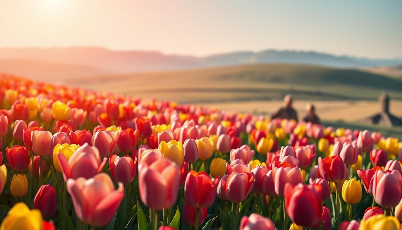 Pesona Sejuta Tulip Bermekaran di Inggris