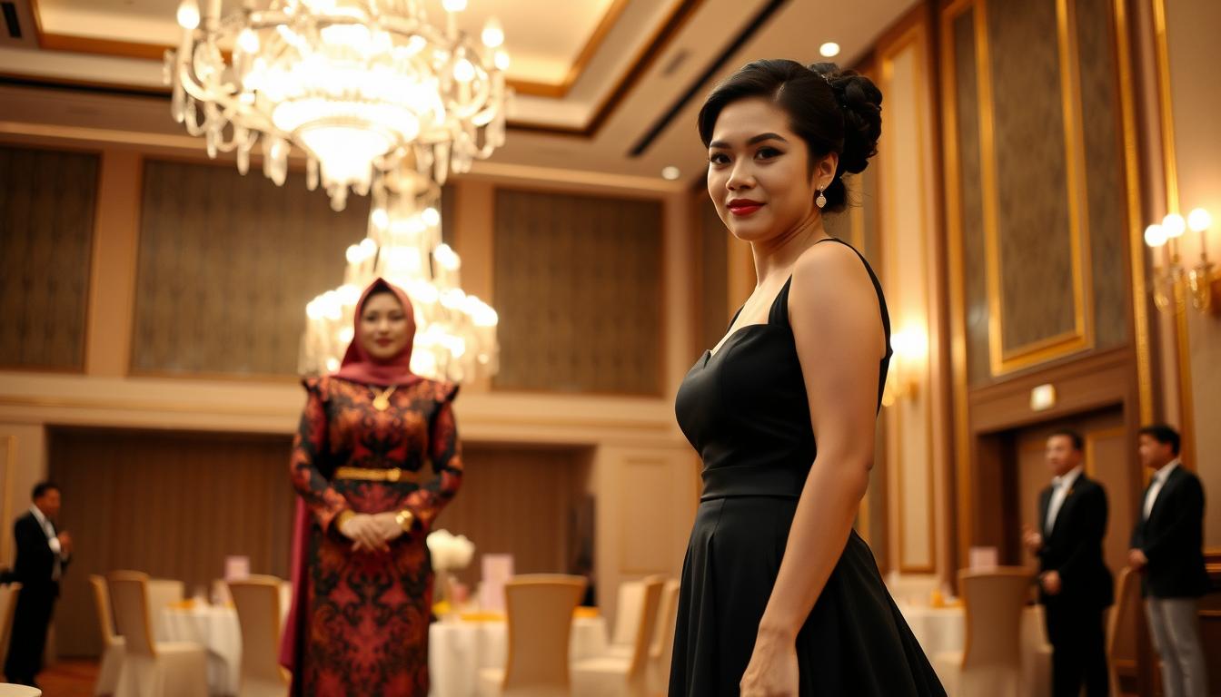Pesta Ultah ke-44 Wulan Guritno, Berkerudung Ala Ibu Norma Vs Dress Hitam