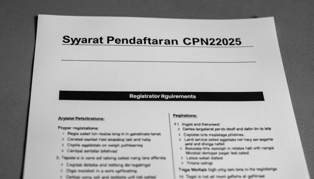 Syarat Pendaftaran CPNS2025